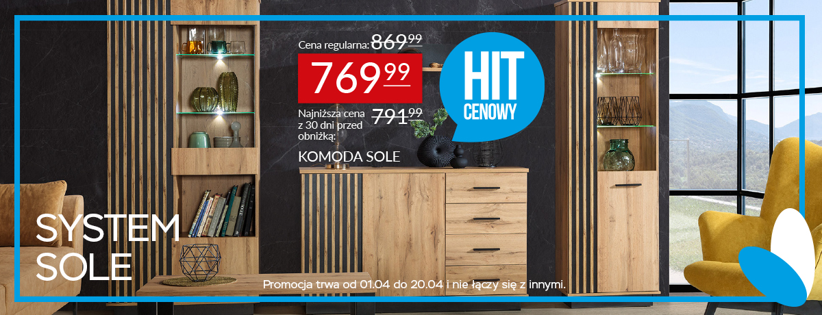 Hit cenowy kolekcja mebli do pokoju dziennego Sole